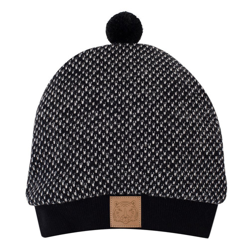 Prążkowana Czapka Le Tigre Pinokio - czarny 