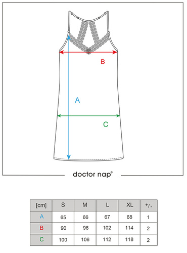 TM.7172 Koszula Nocna Doctor Nap - czerwony
