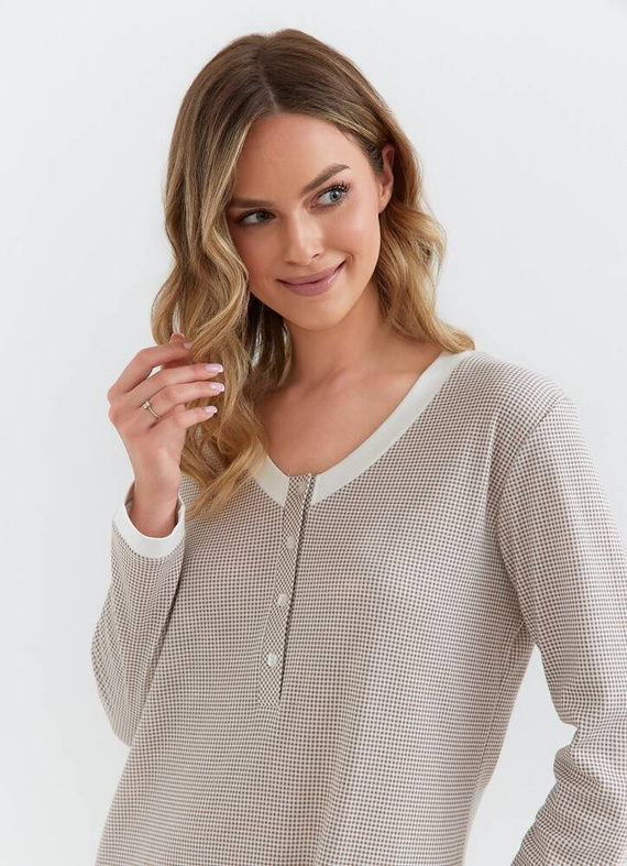 Koszula nocna 130 interlock Cana-brązowy