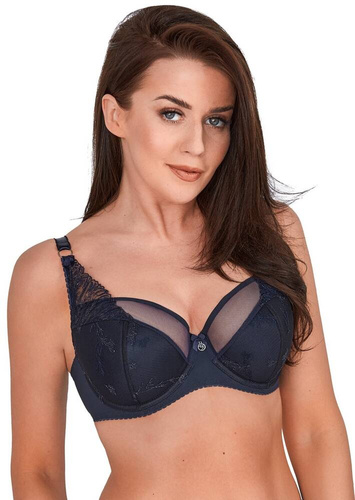 Biustonosz Półusztywniany BS 1209 Naomi Gaia -granatowy