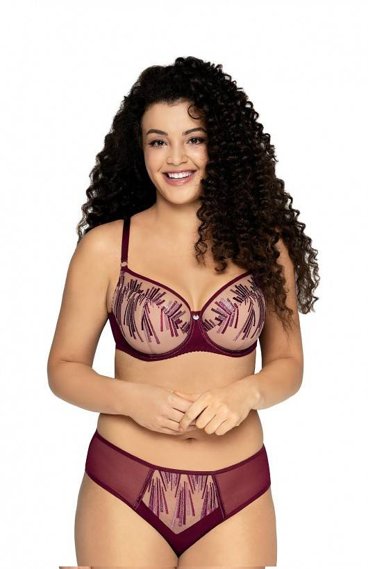 Półusztywniany Biustonosz 1941 Ava bordowy