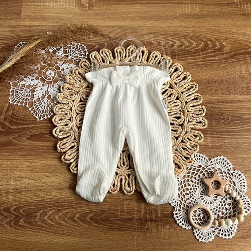 Półśpiochy niemowlęce PGAG003 EkoBaby Mamatti - ecru