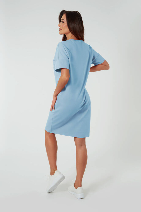 Tunika damska z krótkim rękawem Stella Italian Fashion - niebieski
