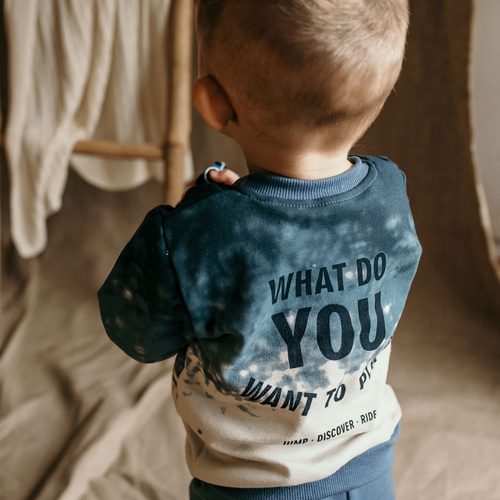 Bluza dresowa Jump Eevi- szary/niebieski