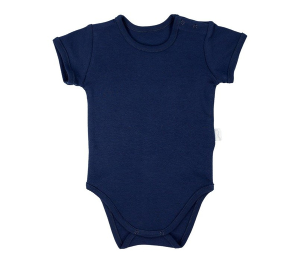 072 Body niemowlęce z krótkim rękawem "Basic" Nicol - granatowy