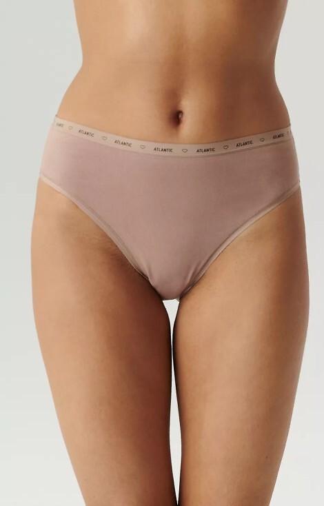 Figi damskie 3CLP-010 Atlantic- ecru-beżowy-ciemny beżowy