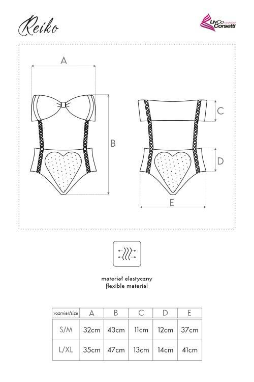 Body damskie Reiko LC 8083 LivCo Corsetti Fashion czarny