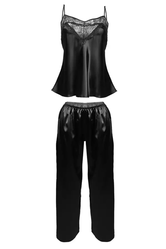 Caroline Komplet piżama damska DKaren - czarna