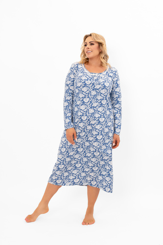 Koszula nocna Boma – subtelny kwiatowy akcent i bawełniany komfort Italian Fashion