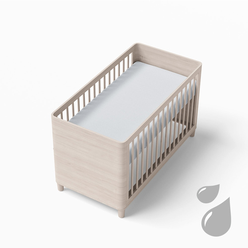 Prześcieradło dziecięce nieprzemakalne Eevi - jasny szary