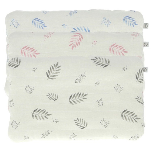 Poduszka muślinowa Blue leaves Yosoy - niebieski