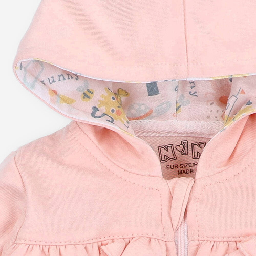 Bluza dresowa z bawełny organicznej Sunny Nini różowy  