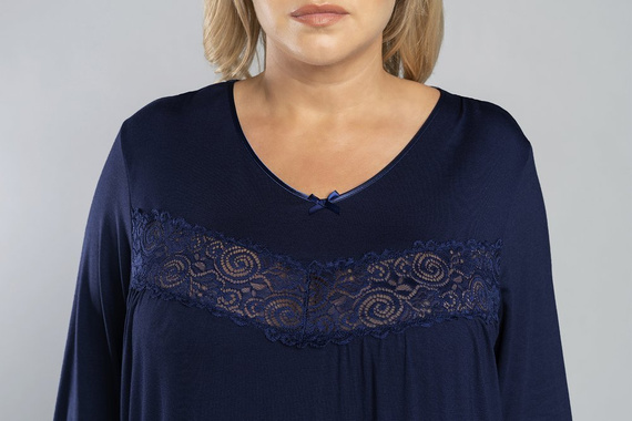 Piżama 3/4 rękaw, 3/4 spodnie Izyda Italian Fashion - granat