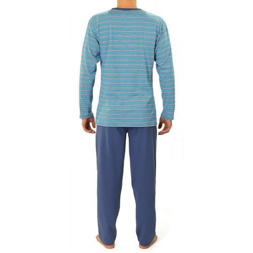 Bawełniana piżama męska z długim rękawem 02 Sesto Senso - K67ZC