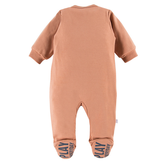 Pajac niemowlęcy z zamkiem Jump Eevi - beżowy