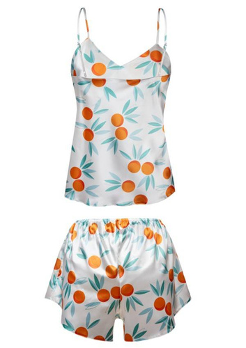 Piżama Damska Satynowa DK-KK DKaren - biały 19