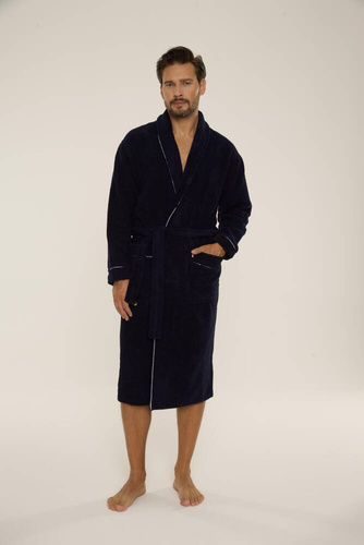 Szlafrok męski 735 Manuele Forex - granat