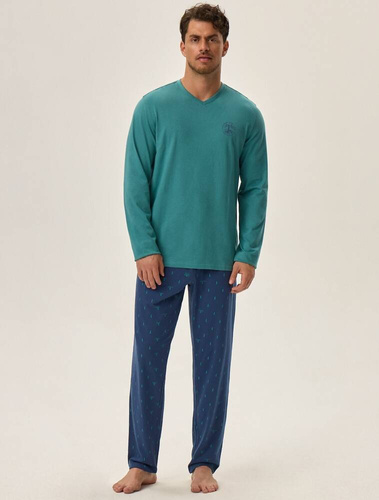 Piżama Męska Core 41906 Joger  Henderson zielony