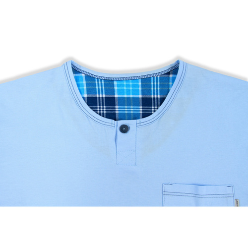 Piżama męska krótki rękaw 2629/13 Sesto Senso niebieski 