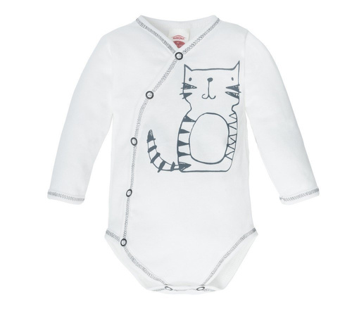 Body kopertowe z długim rękawem "FRISKY" Makoma ecru