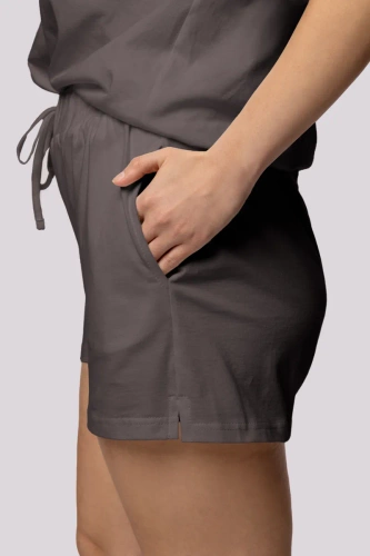 Piżama damska Bliss shortsleeve Mona grafitowy 