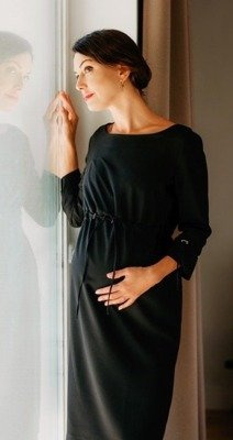 Enea sukienka ciążowa 9fashion czarny