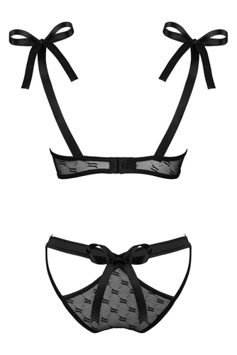 Komplet 2-częściowy Obsessivia Set Obsessive czarny 