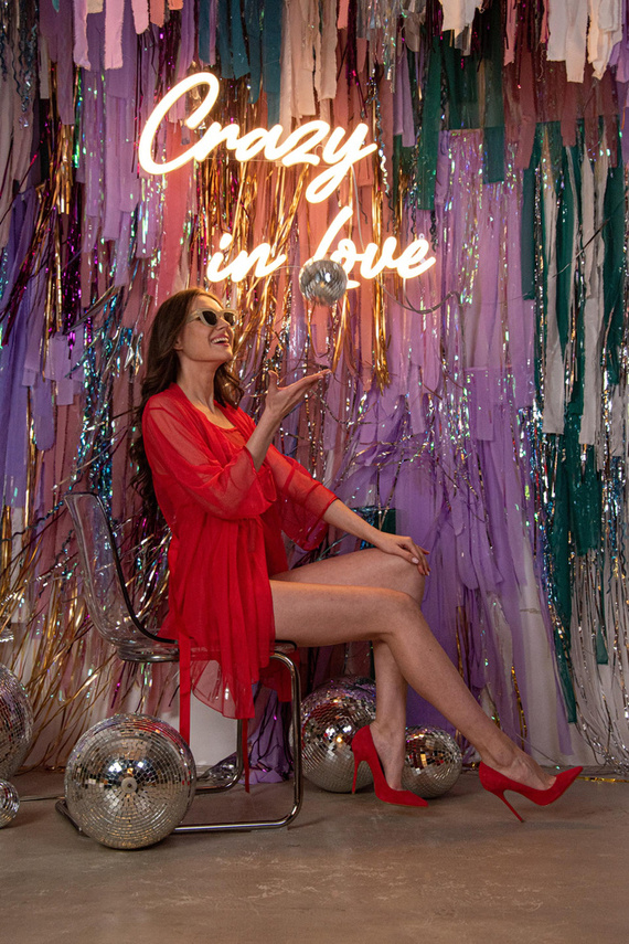 Szlafrok damski 674 Florencja Forex - czerwony