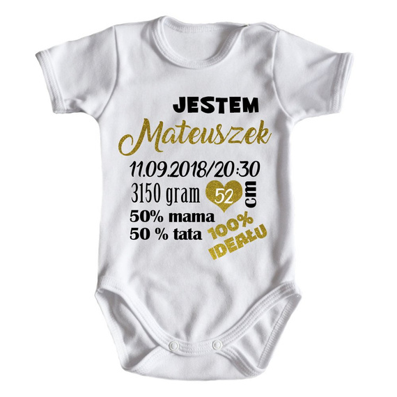 Body krótki rękaw z metryczką Moocha czarny