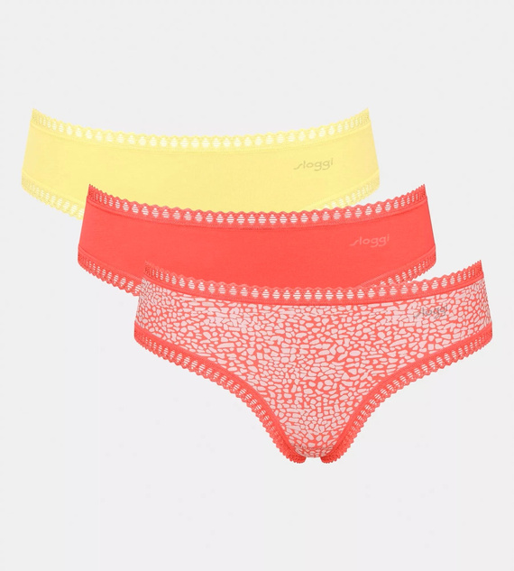 Figi Damskie GO Crush String C3P 3-pak Sloggi - pomarańczoqy 