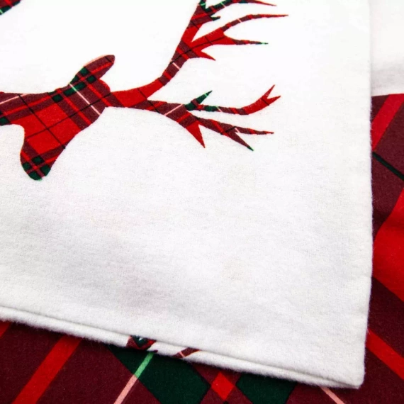 Pościel flanelowa świąteczna 31507/1 renifery Darymex czerwony