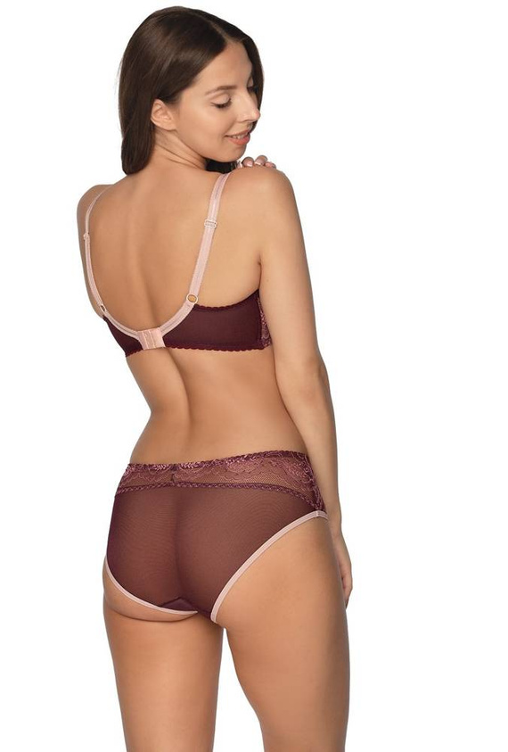 Biustonosz Półusztywniany BS 1132 Talia Gaia - bordowy