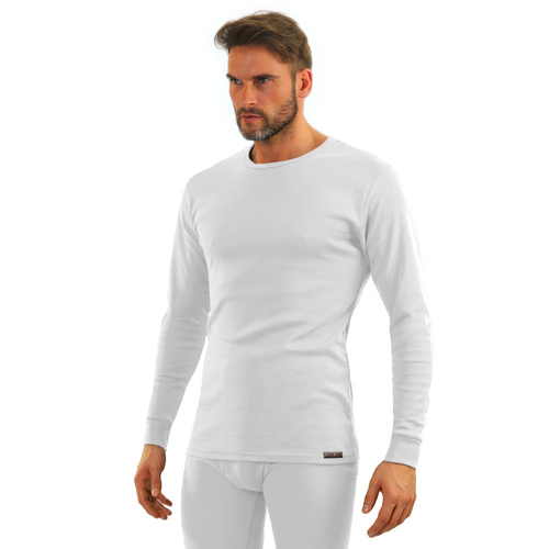 111 Podkoszulek bawełniany z długim rękawem Sesto Senso- biały 