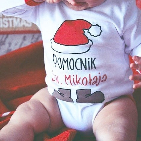 55121992 Body z długim rękawem "Pomocnik Św. Mikołaja" Oscar Kids