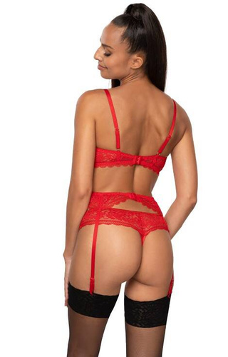 S-0198/4 Estelle Stringi damskie Mat - czerwony