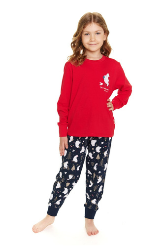 PDG.5264 "Frozen" Piżama dziecięca Unisex Doctor Nap - red