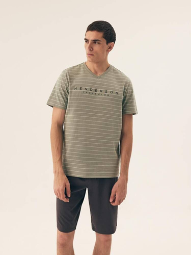 Piżama Męska 42635 Premium Henderson - zielony