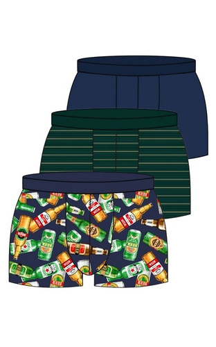 Cornette 946/05 – męskie bokserki bawełniane, 3-pak w różnych kolorach