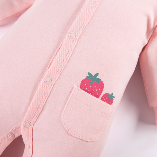 Pajac niemowlęcy Strawberry & Love Eevi - koralowy