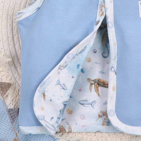 Nini Kamizelka Sea Of Joy – organiczna bawełna, kamizelka dla niemowląt