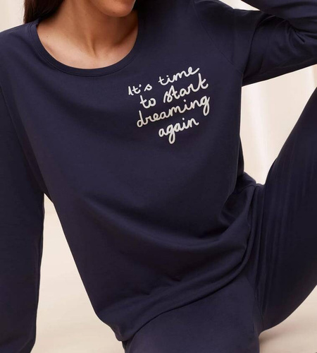 Piżama damska  SETS PK 03  Triumph granatowy 