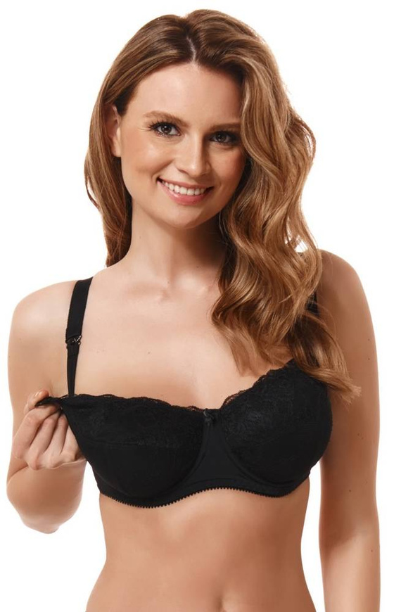 Biustonosz do karmienia miękki MM54 Kostar- czarny