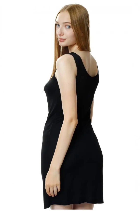 Halka nocna damska 86197 Crystal Mewa czarny