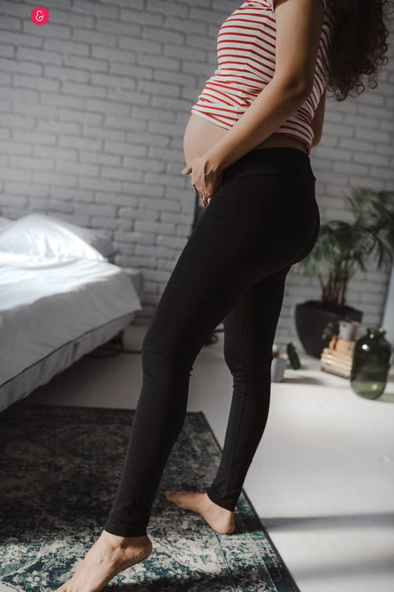 Długie legginsy ciążowe Milk&Love czarne