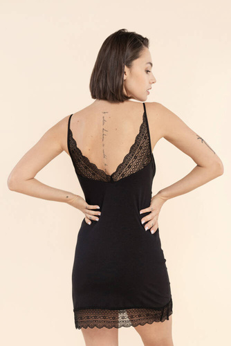 Koszula damska z koronką 43 Bonamera czarny 