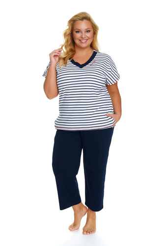 Piżama Damska Plus Size 5369 Doctor Nap - marine