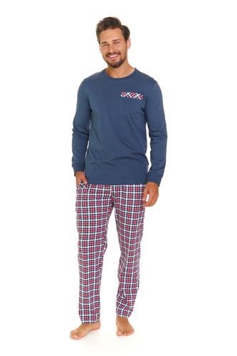 PMB.7147 Piżama Męska Doctor Nap - deep blue