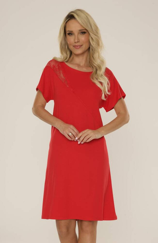 Koszula nocna 737 Velar Forex - czerwony