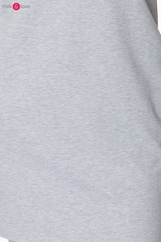 Legginsy długie z niskim pasem Milk&Love jasny szary melanż