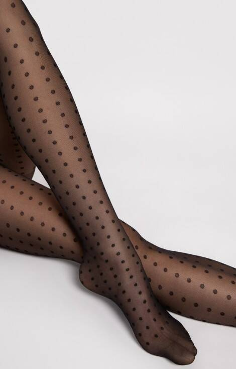 G 6102 Charlize Rajstopy Fiore 15 den - black